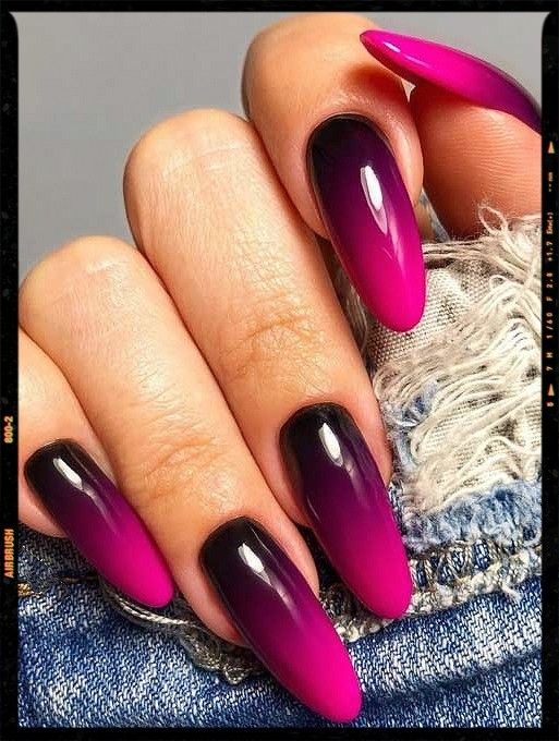 Berry Tone Valentine Nails