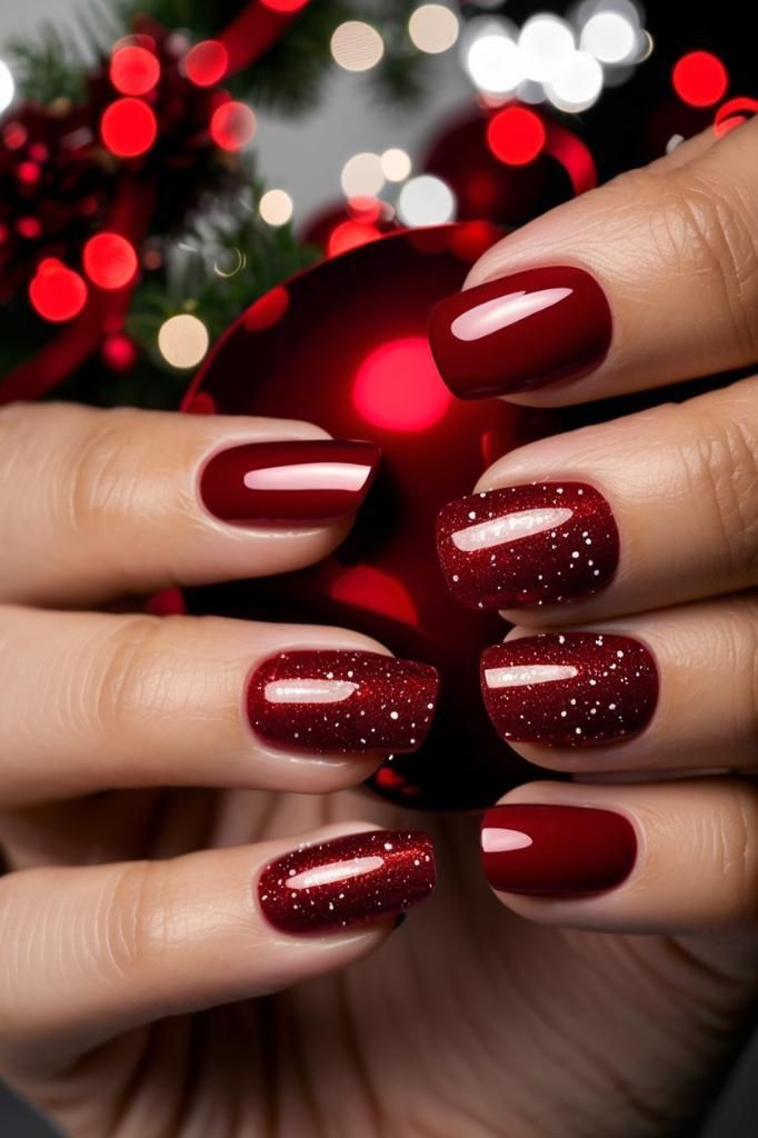 Classic Red Christmas Nails