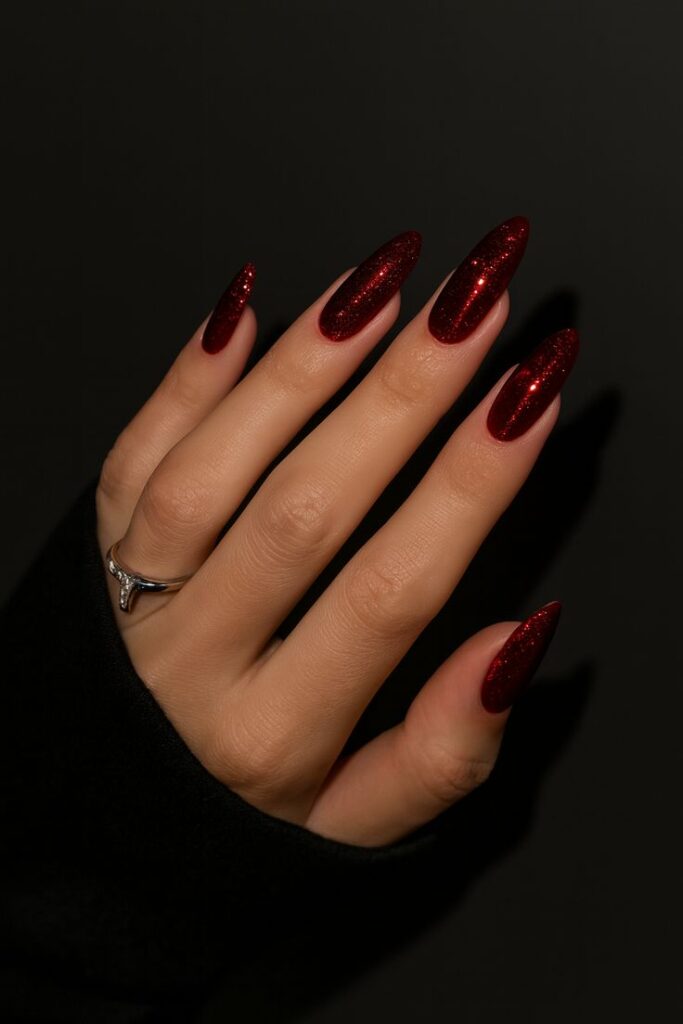 Red Velvet Christmas Nails