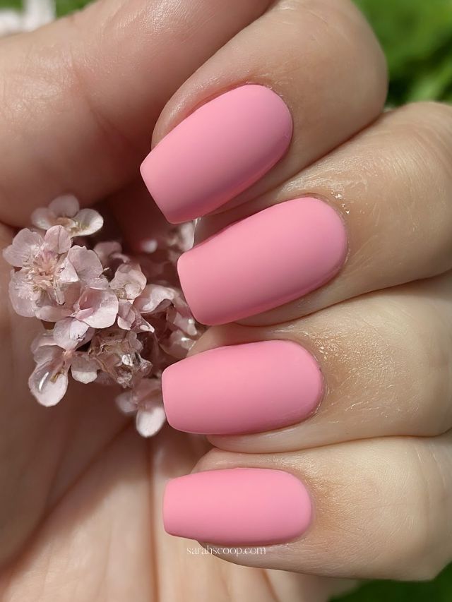 Pink Passion Matte Nails