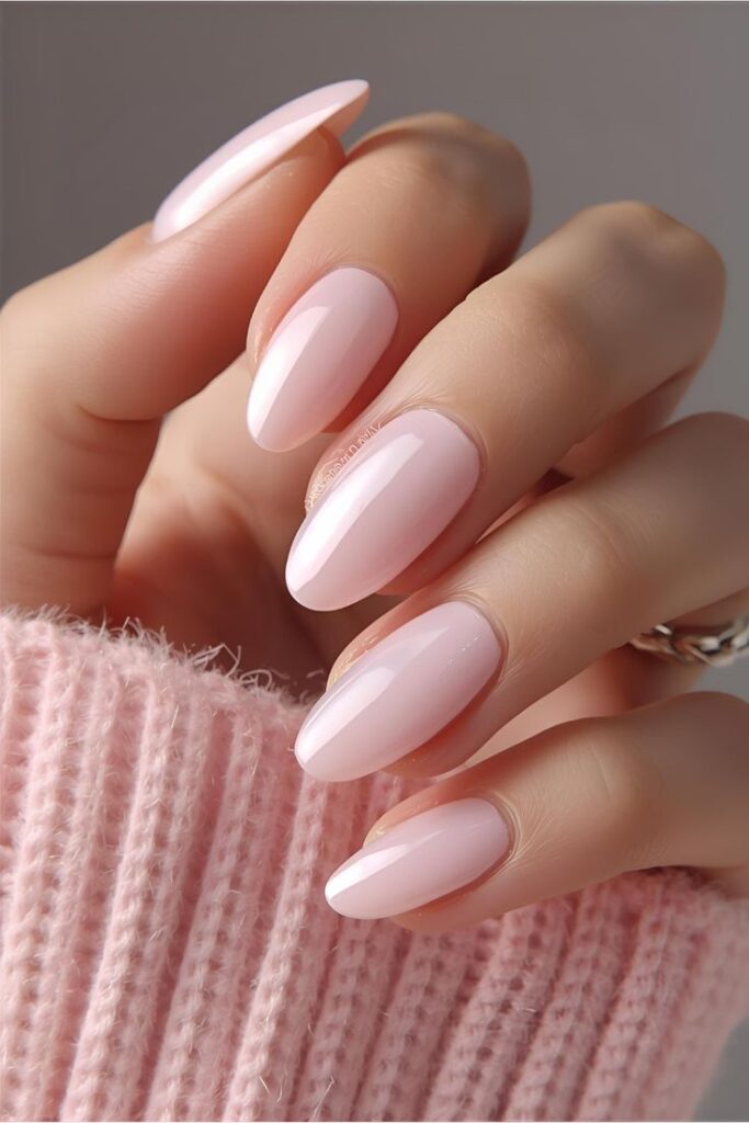 Light Pink Minimal Nails