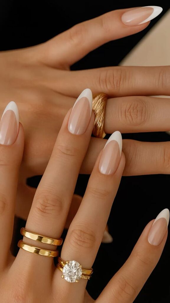 Classic French Tip Nails
