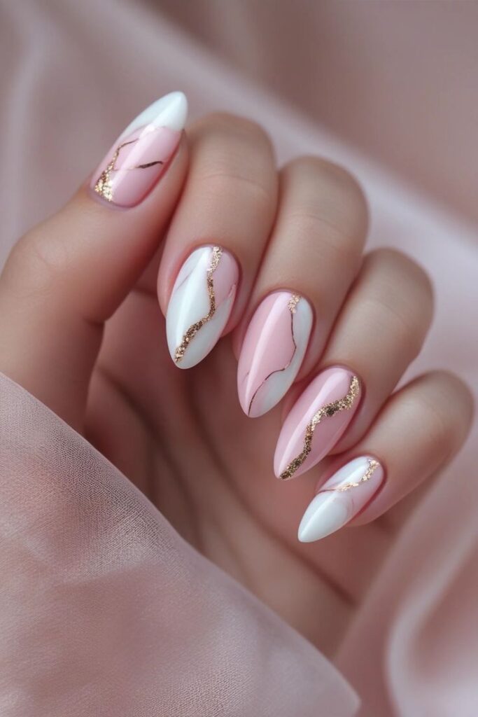 Romantic Marble Nails
