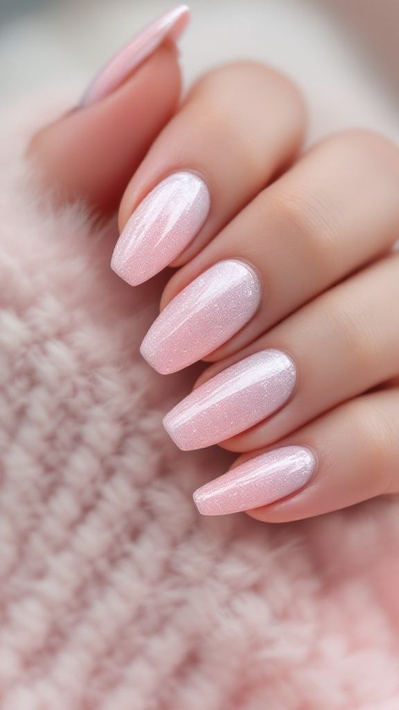 Delicate Pink with Shimmer