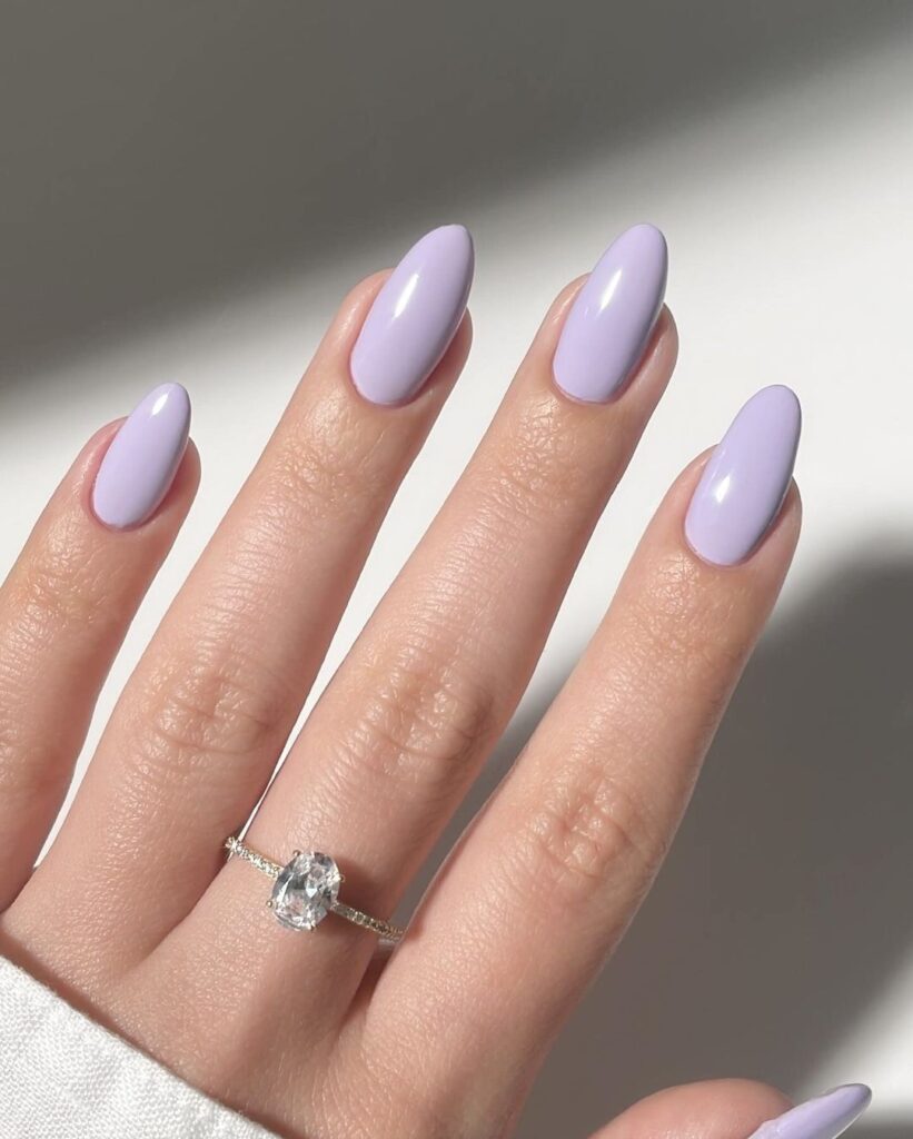 Soft Lavender Nails