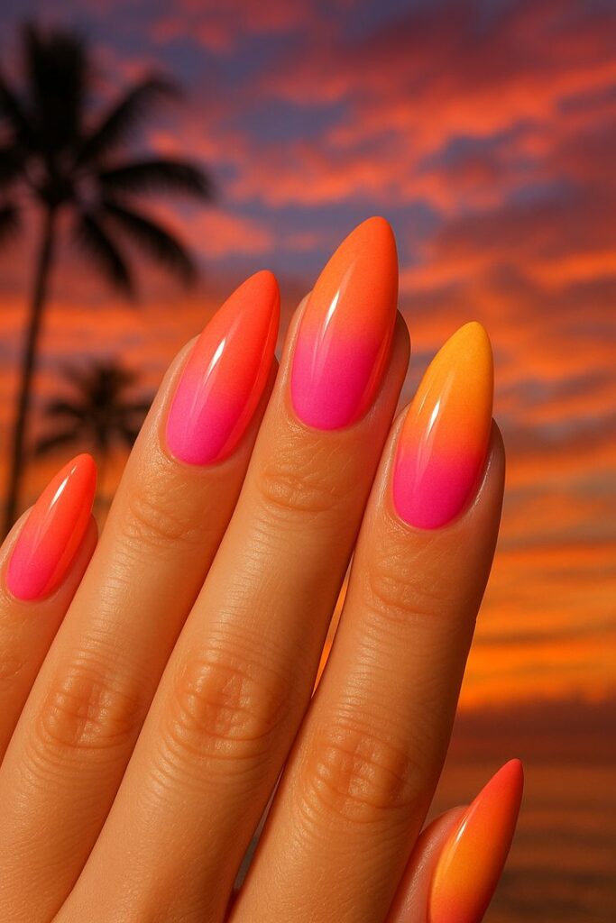 Sunset Ombre Tips