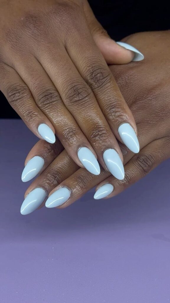 Baby Blue Easter Nails