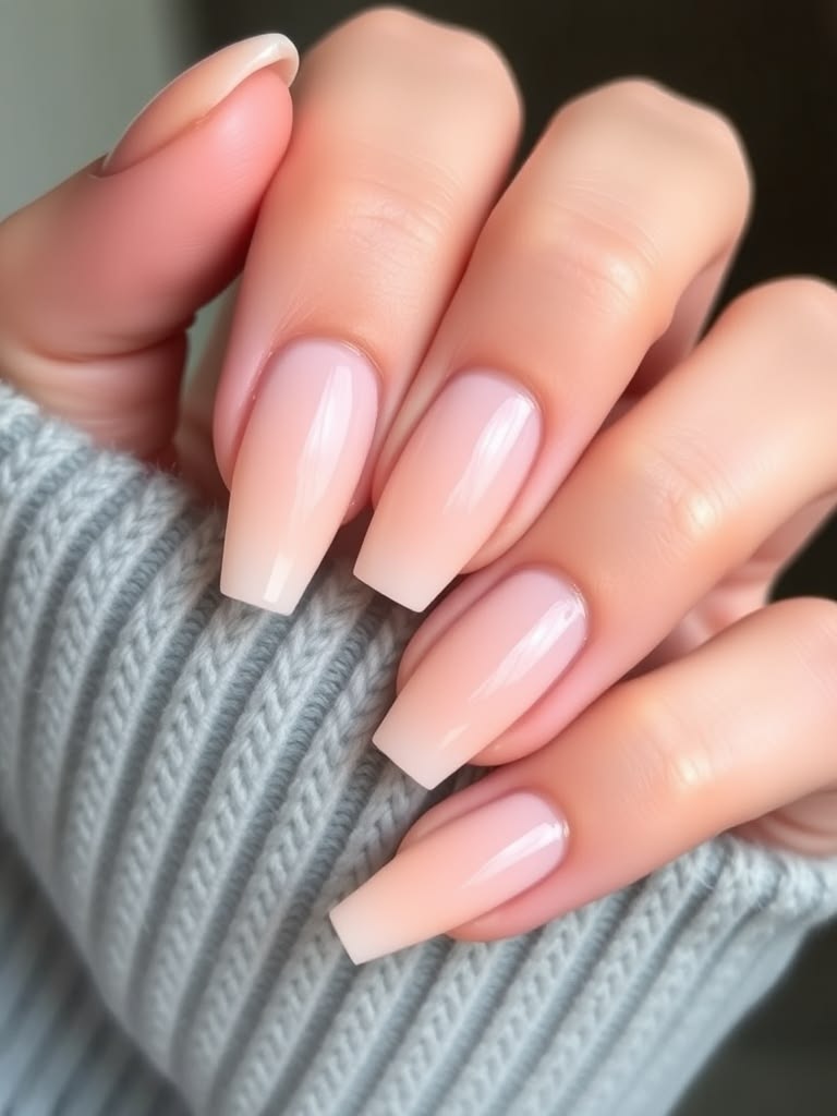Pink Nude Nails