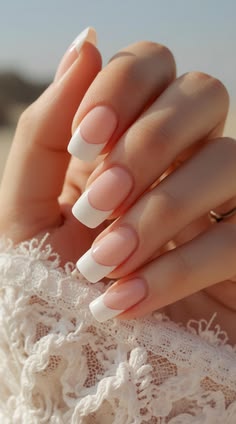 Classic French Tip Nails