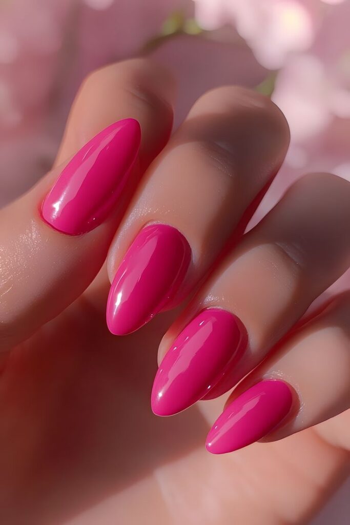 Bright Fuchsia Energy Nails