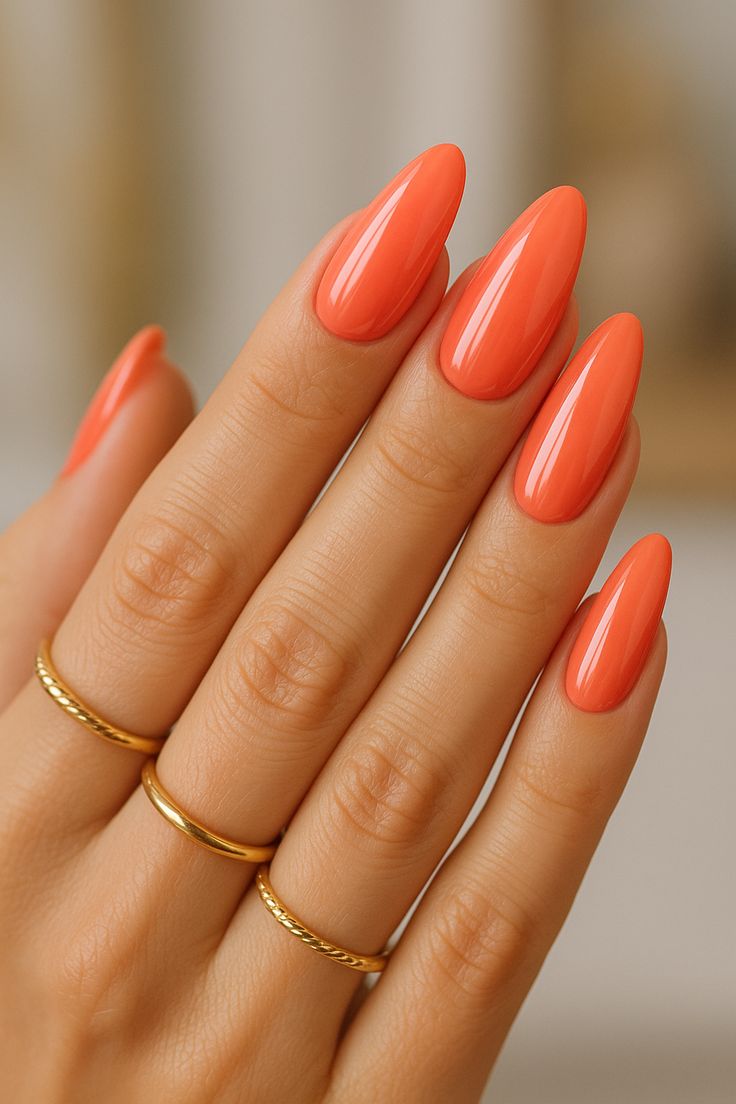 Almond Summer Nails