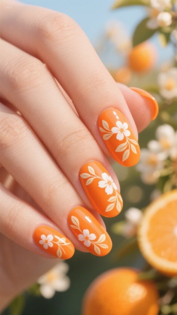 Tangerine Fresh Nails
